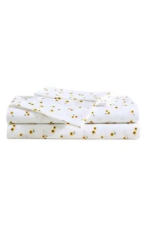 Eddie Bauer Sunflower 200 Thread Count Cotton Percale Queen Sheet Set in Bright Yellow at Nordstrom Rack