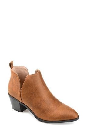 Journee Collection Lola Bootie - Wide Width in Brown at Nordstrom Rack, Size 5.5