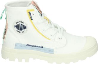 Palladium Sportieve Witte Sneakers - Dames - Sneakers - Veelkleurig - 39 EU - Linnen - Schoenen
