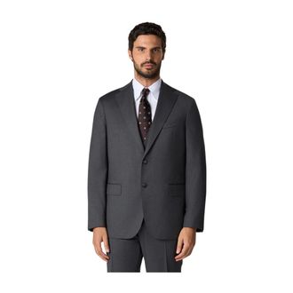 Brooks Brothers Classic Virgin Wool Blazer - male - Brooks Brothers - Blazers - Gray - 2XL - Suits
