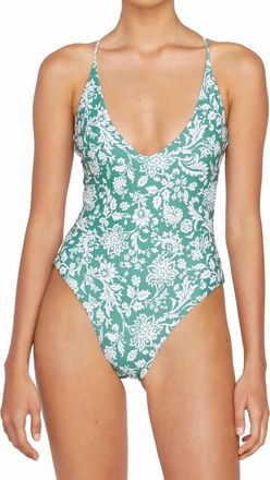 Mikoh Swimwear Thalia One Piece In Batik Green