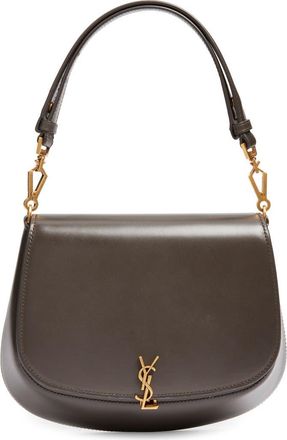 Saint Laurent Voltaire Box Leather Top Handle Bag in Urban Grey at Nordstrom