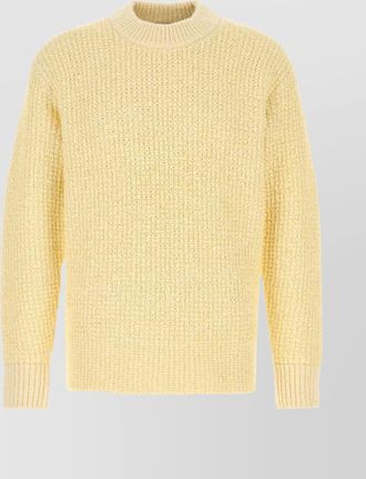 Stone Island bouclé knit sweater ribbed cuffs