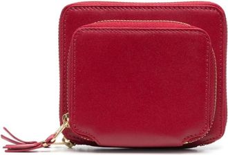 Comme Des Gar&ccedil;ons Stijlvolle leren portemonnee - Dames - Portefeuilles - Rood - ONE Size - Leer - Accessoires