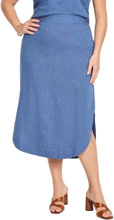 Nic+Zoe Nic+Zoe Plus Rumba Linen Dip Skirt