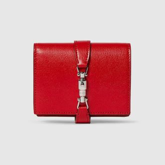 Gucci Jackie Medium Wallet, Red, Leather