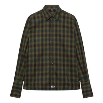 GCDS Camicia a quadri oversize - - Blouses & Shirts - Donna - Verde - XL