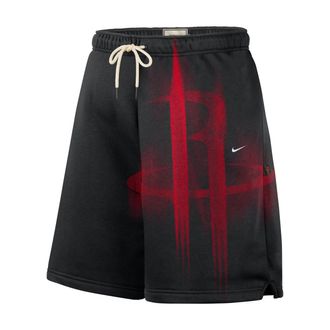 Nike Mens Houston Rockets Standard Issue Fleece Basketball Shorts in Black | IQ1489-010