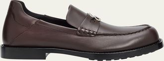 Bottega Veneta Silenzio Intrecciato Leather Loafers