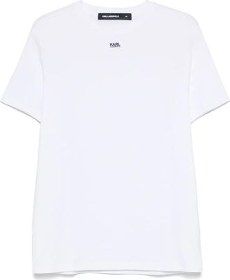 Karl Lagerfeld logo-print T-shirt - men - Elastane/Cotton - M - White