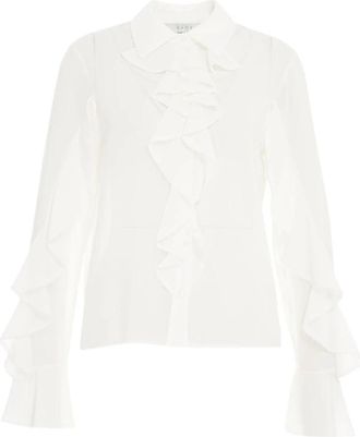 Kaos Blouses - Dames - Blouses - Wit - 2XS - Overhemden