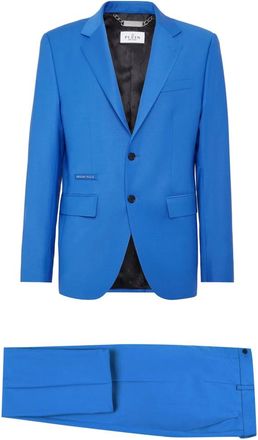 Philipp Plein Heren, Pakken, Blauw, Maat: 4XL Katoen