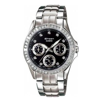 Casio Edifice Series 50m Waterproof Date Display Quartz Watch Stainless Steel Strap Silver Analog SHN-3013D-1A