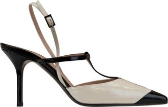 Alberta Ferretti Schoen met puntige neus - Dames - Pumps - Veelkleurig - 37 EU - Leer - Schoenen
