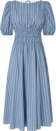 Pinko Pinko, Kleedjes, Dames, Blauw, 2Xl, Katoen, Maxi Jurken