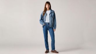 Levi's 724 High Rise Straight Jeans - Womens - 24X28 - Blue