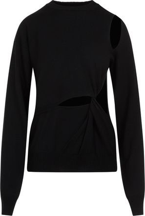 Sportmax Black Holiday Cutout Virgin Wool Pullover-Donna