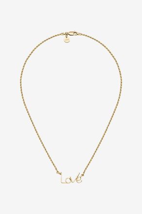 Atelier Paulin Halskette aus goldenem Metall Love Squared