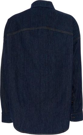 Dries Van Noten Womens Shirt Casio Blue Denim Cotton Blouses