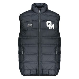 Emporio Armani Gilet trapuntato con logo - - Jackets - Uomo - Blu - L