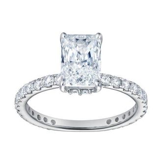 LuvMyJewelry Sia 14K Gold Radiant Cut Lab Grown Diamond Hidden Halo Ring - 2.25 Ct in 14K White Gold at Nordstrom, Size 5.5