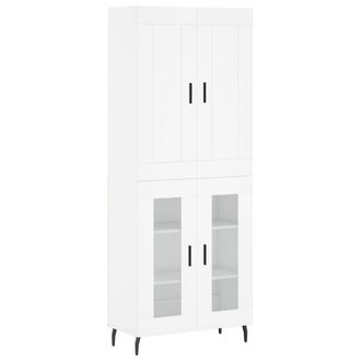 Berkfield Home Highboard White 69.5x34x180 cm Engineered Wood