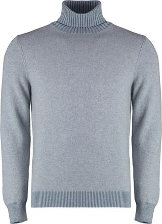 Malo Luxe Cashmere Coltrui Trui - Heren - Cashmere truien - Blauw - 3XL - Kasjmier - Truien & Vesten