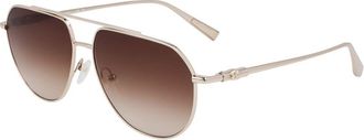 Longchamp LO174S 727 Womens Sunglasses Gold Size 57