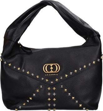 La Carrie Frivolous Valery Leren Tas - Dames - Handtassen - Zwart - ONE Size - Leer - Tassen