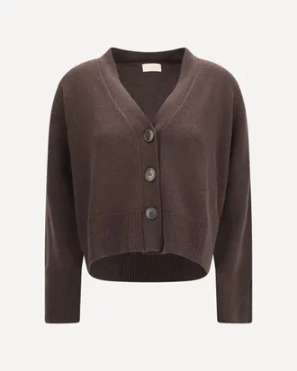 Verybusy Cashmere V-neck buttoned Cardigan Female L