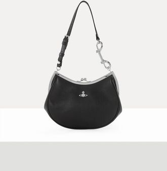 Vivienne Westwood Charm Frame Purse Supple Leather Black