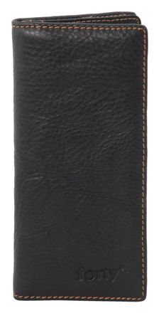 Forty Degrees Brieftasche FORTY, Damen, schwarz, Leder, gl&auml;nzend, Kleinlederwaren Brieftasche, echt Leder