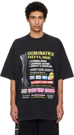 Black VETEMENTS Printed T-Shirts: Shop up to −73% | Stylight