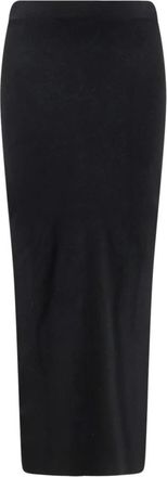 Hev&ograve; Pencil Skirt - Dames - Kokerrokken - Zwart - XS - Polyester - Rokken