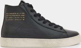 AllSaints Leather Tana Leather High Top Trainers, Size: UK 4/ US 7/ EU 37