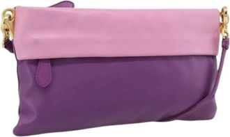 Prada Pre-owned Vintage Schoudertas - Dames - Vintage Schoudertas - Paars - ONE Size - Leer - Vintage