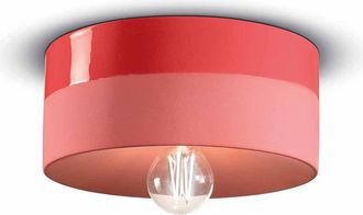 Ferroluce Ceiling Light Pi Coral Red d25