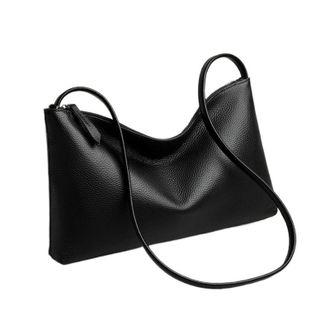 Generic Leather Shoulder Crossbody Bag, Compatible For Women Ladies Handbag Tote Bags(Yellow)