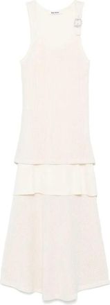 Wales Bonner Serenity Dress - Dames - Casual kleedjes - Beige - S - Kleedjes