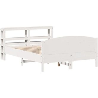 vidaXL Vidaxl - Estructura De Cama Sin Colch&oacute;n Madera De Pino Blanca 140x200 Cm