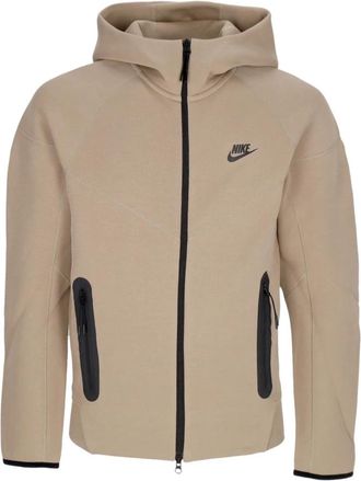 Nike Tech Fleece Full-zip Hoodie - Heren - Fleece jassen - Beige - XL - Katoen - Fitness