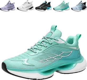 Generic Hands Free and Supportive Walking Shoes for Women, Wide Toe Lightweight Footwear, Breathable, Comfort.. (Green,10.5)