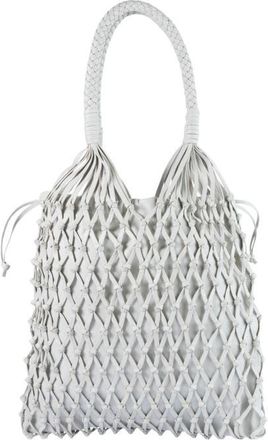 Adriana Castro La Red Mesh Bag In Leather in White at Nordstrom, Size Large