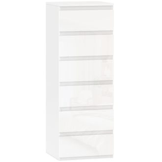 HOMCOM C&oacute;moda 40x35x109 cm blanco brillante
