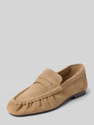 Tamaris Tamaris Loafer aus echtem Leder in Taupe, Gr&ouml;&szlig;e 37