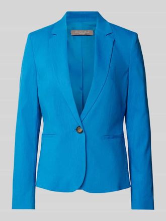 Christian Berg Regular Fit Blazer mit Leinen-Anteil in Blau, Gr&ouml;&szlig;e 36