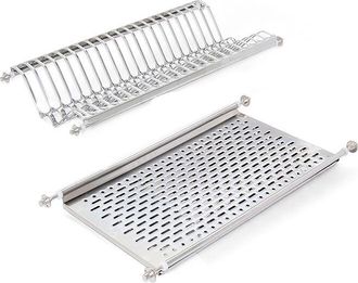 Emuca Scolapiatti a colonna, modulo 600 mm, Acciaio inossidabile - Acciaio inossidabile - Emuca