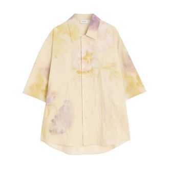 Christophe Lemaire Short Sleeve Shirts, male, Multicolor, Size: M Lightweight Summer Shirt