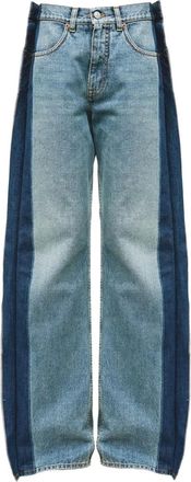 Maison Margiela Jeans con design a inserti - Blu