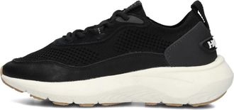 Hoff Retro Stijl Zwarte Sneakers - Dames - Sneakers - Zwart - 40 EU - Wol - Schoenen